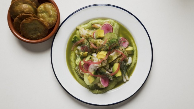 aguachili是墨西哥西北部锡那罗亚州的一种腌制大虾。