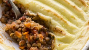 小扁豆Shepherd's Pie。