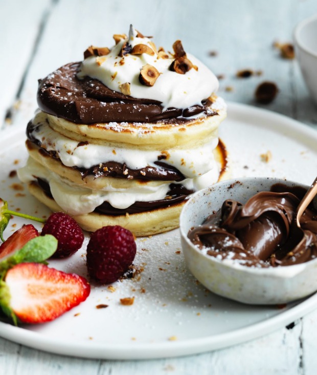 是的：Nutella Pancake Stack。