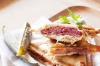 Jill Dupleix's reuben jaffle filled with腌牛肉，酸菜和泡菜