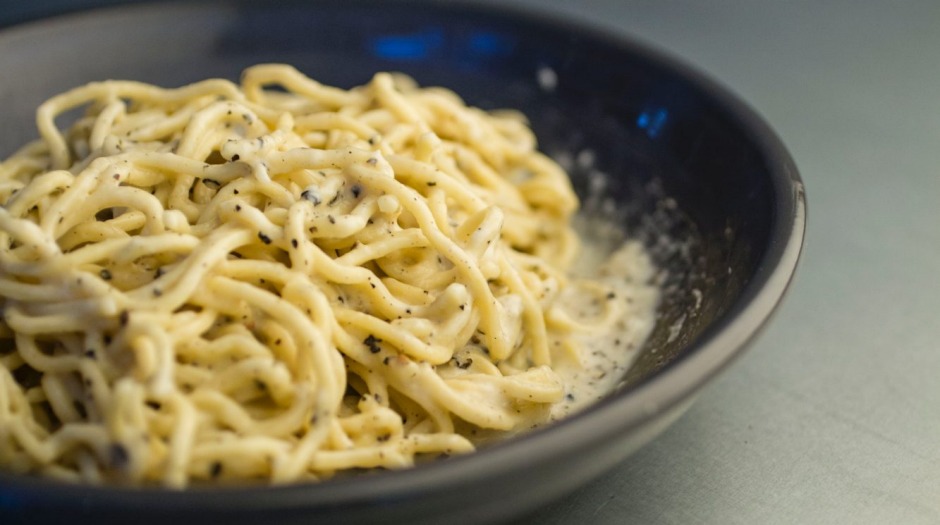 Tonnarelli Cacio E Pepe在马塔在Rushcutters海湾的Marta在悉尼。