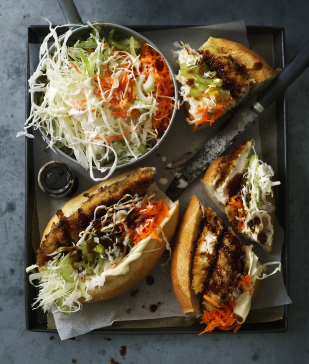 鸡katsu遇见了Banh Mi。