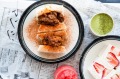 达令赫斯特的桑多奇咖啡馆。酪乳鸡Katsu Sando，草莓桑多。还有更多。2020年8月27日。