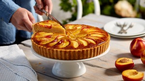 Nectarine Frangipane Tart。