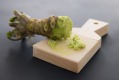 新鲜的芥末有一个肥胖的刀片根，只要你的手就长。