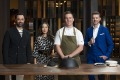 Amaru Chef Clinton Mcivor和Masterchef Australia法官。